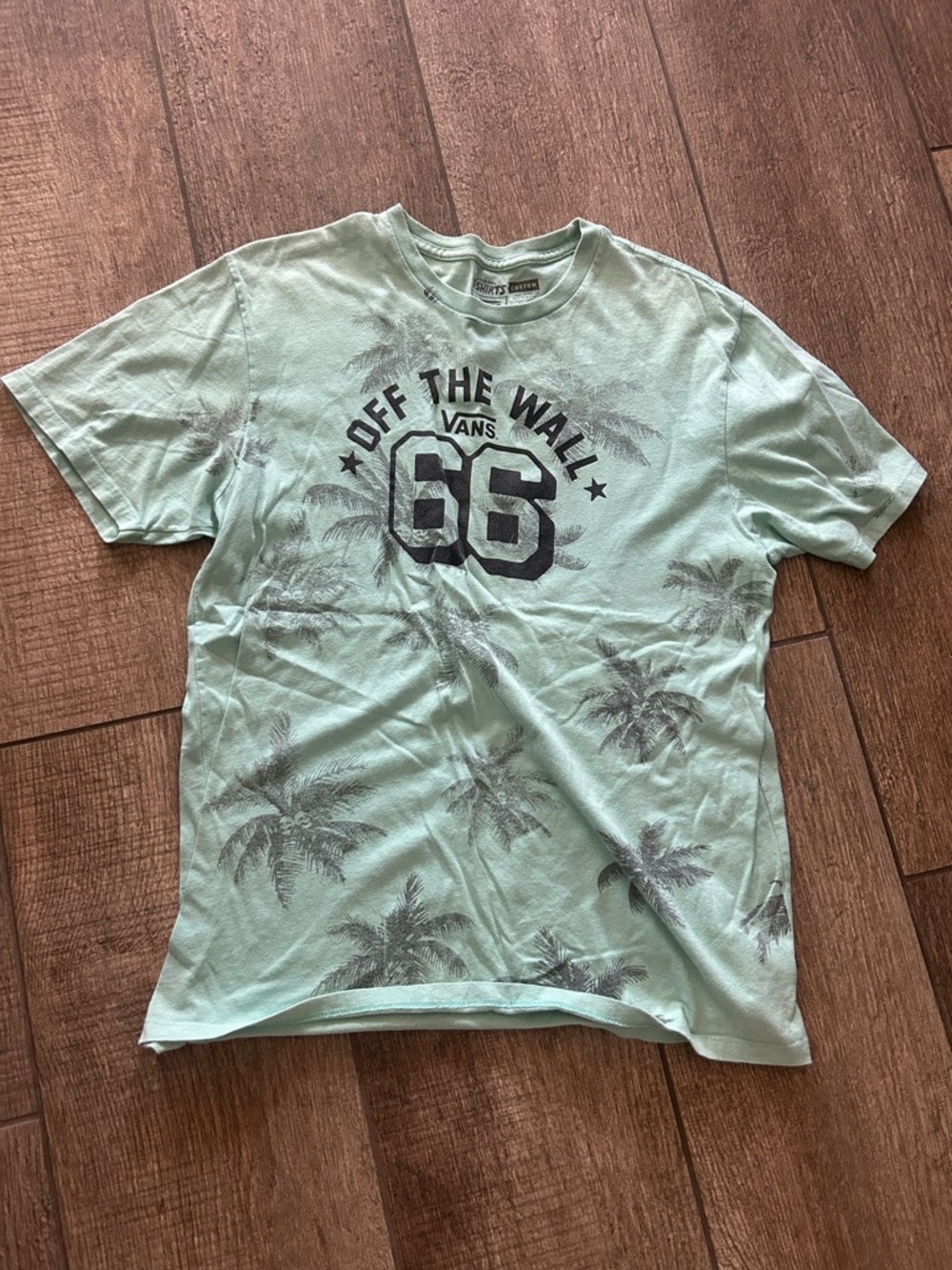 Vans Men's Light Mint Palm Graphic Short Sleeve Tee